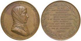 MEDAGLIE FRANCESI Maria Carolina di Borbone, duchessa di Berry, ai cittadini di Bordeaux - Medaglia 1821 - Bronzo – 50,8 mm – 64,70 gr. – R3 – Opus: J...