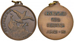 Medaglia Anniversario della resistenza, Arci – Opus: A. Bruno – AE (g 18,06 – Ø 35 mm)
BB