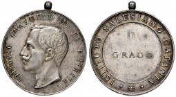CATANIA - Istituto Salesiano Catania - Medaglia 1906 – Medaglia premio - Argento portativa – 3,52 mm – 18,27 g – RR – Opus: Luigi Giorgi (?) Graffiett...