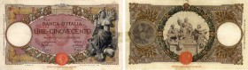Banca d&rsquo;Italia &ndash; 500 Lire 12/01/1935 T114 4994 &ndash; Gig. BI 29I Pieghe, restauri. Piccoli strappi e forellini
MB/BB