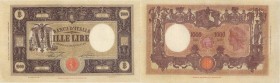 Banca d’Italia – 1.000 Lire 12/07/1927 B55 2374 – Gig. BI 43D R Pieghe e un insignificante forellino al centro della piega in quattro 
BB