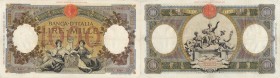 Banca d’Italia – 1.000 Lire 12/02/1935 O28 417 – Gig. BI 44E Pieghe, minimo forellino (?) a sinistra 
BB+