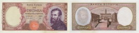 Banca d’Italia – 10.000 Lire 27/07/1964 J0177 046805 – Gig. BI 74C R Lieve traccia di piegatura
SPL