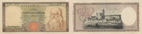 Banca d’Italia – 50.000 Lire 16/05/1972 Z 184922 E – Gig. BI 78C R Pieghe
SPL/SUP