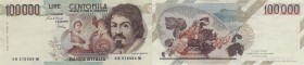 Banca d’Italia – 100.000 Lire 1985 KB 570984 M – Gig. BI 84B Pieghe
SPL