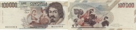 Banca d’Italia – 100.000 Lire 1990 HD 212153 D – Gig. BI 84D Pieghe
BB