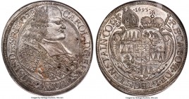 Olmutz. Karl II Taler 1695 SA-S MS64 NGC, Kremsier mint, KM327, Dav-3486. A praiseworthy survivor from this more difficult bishopric whose coins rarel...