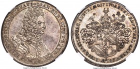 Sprinzenstein. Johann Ehrenreich Taler 1717 MS62 NGC, Augsburg mint, KM10, Dav-1199, Forster-351. A type that is rarely seen in Mint State preservatio...