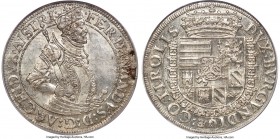 Archduke Ferdinand Taler ND (1564-1595) AU58 PCGS, Hall mint, Dav-8094A. Struck to laudable precision, with a lustrous sheen confirming only the brief...