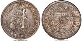 Leopold I Taler 1700 MS64 NGC, Hall mint, KM1303.4, Dav-3245. Admirably "struck", with an even curvature to the flan and a degree of preservation that...