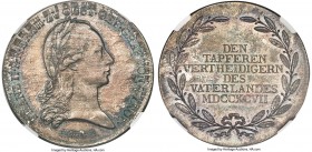 Franz II (I) silver "Tyrolean Defenders" Medal 1797-Dated MS66 NGC, Montenuovo-2309, Julius-3012. An unlikely conditional survivor of an important his...