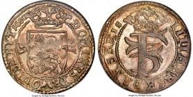 Frederick III Krone (4 Mark) 1660 MS62 NGC, Glückstadt mint, KM-B43, Dav-3675. A fully Mint State representative that carries light sunset tone over l...