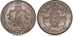 Frederick V "Coronation" 2 Speciedaler 1747-A MS64 NGC, Copenhagen mint, KM563, Dav-1298, Hede-26, Sieg-17. 57.71gm. Utterly magnificent to say the le...