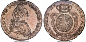 Christian VII Speciedaler 1769-HSK MS66 NGC, Rethwisch mint, KM607, Dav-1305, Hede-7, Sieg-35. Mintage: 51. Hans Schierven Knoph as mintmaster. An ext...