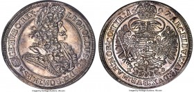 Leopold I Taler 1697-KB MS64 NGC, Kremnitz mint, KM214.8, Dav-3264. Seemingly a somewhat scarcer date for the issue, with this being only the second e...