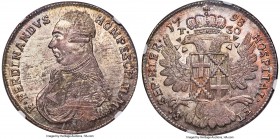 Ferdinand Hompesch 30 Tari 1798 MS66 NGC, KM345.1, Dav-1611. Inching toward flawless preservation, this commendable 30 Tari exudes a quality that rema...