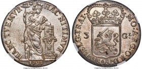 Utrecht. Provincial 3 Gulden 1793 MS65 NGC, KM117, Dav-1852. Clearly struck, the strike on the whole yielding a particular boldness that proves of gre...