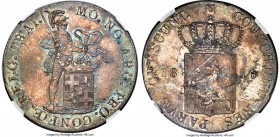 Willem I Rijksdaalder 1816-B MS66 NGC, Utrecht mint, KM46, Dav-225, Schulman-235 (R). Exceedingly few surviving examples come close to the quality dis...