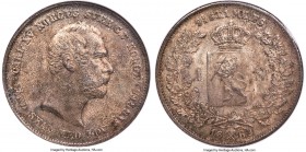 Carl XV Speciedaler 1862 MS64 NGC, Kongsberg mint, KM323, Dav-244, ABH-2. Mintage: 62,000. A distinctive outlier for this usually lower grade type, as...