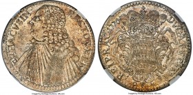 Republic Tallero 1770 DM-DM MS63 NGC, KM18, Dav-1639. A type usually seen moderately to heavily circulated, this selection "bucks the trend" by virtue...