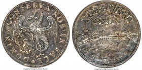 Basel. City Taler 1741 AU55 NGC, KM149, Dav-1750. Toned in a deep graphite, with significant scintillating luster expressed throughout the fields. Joi...