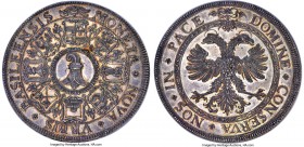 Basel. City 2 Taler ND (c. 1640) MS67 NGC, KM-A95 (taler), Dav-1740, HMZ-2-77a, Divo-85. One of the most charming large-size emissions of Basel, perha...