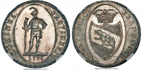 Bern. City Taler 1798 MS67 Prooflike NGC, cf. KM165 (unlisted in Proof), Dav-1760B, HMZ-2-218f. Variety with thinner soldier. An instant classic of Sw...