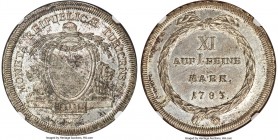 Zurich. Canton Taler 1783 MS66 NGC, KM175, Dav-1798, HMZ-2-1164kkk. Commendably lustrous, a bright mint shimmer carrying across the open expanses with...