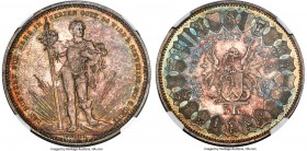 Confederation "Basel Shooting Festival" 5 Francs 1879 MS66 NGC, KM-XS14. Mintage: 30,000. Certainly on the upper end of both visual and technical qual...