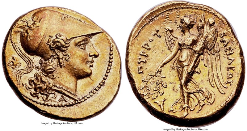 SICILY. Syracuse. Pyrrhus (278-276 BC). AV stater (20mm, 8.54 gm, 9h). NGC Choic...