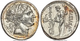 MACEDONIAN KINGDOM. Demetrius I Poliorcetes (306-283 BC). AR tetradrachm (31mm, 17.16 gm, 11h). NGC MS 5/5 - 3/5. Uncertain Macedonian mint, ca. 289 B...