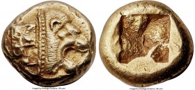 IONIA (?). Uncertain Mint. Period of the Ionian Revolt (ca. 500-494 BC). EL stater (19mm, 13.99 gm). NGC AU S 5/5 - 5/5, Fine Style. Milesian standard...