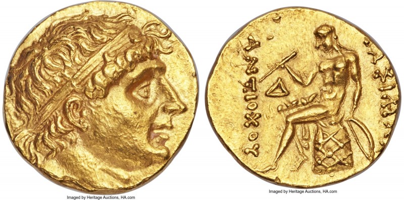 SELEUCID KINGDOM. Antiochus I (281-261 BC). AV stater (18mm, 8.51 gm, 7h). NGC M...