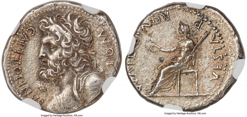 Civil War (AD 68-69). AR denarius (18mm, 3.33 gm, 7h). NGC AU 4/5 - 3/5, Fine St...