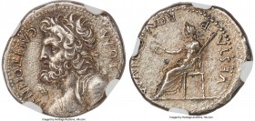 Civil War (AD 68-69). AR denarius (18mm, 3.33 gm, 7h). NGC AU 4/5 - 3/5, Fine Style. Uncertain mint in Southern Gaul, ca. AD 69. I O M-CAPITOLINVS, di...