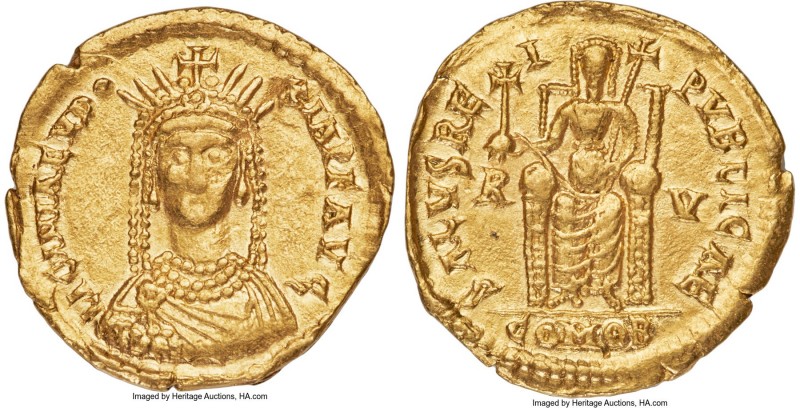 Licinia Eudoxia, Western Roman Empire (AD 439-ca. 490). AV solidus (22mm, 4.28 g...