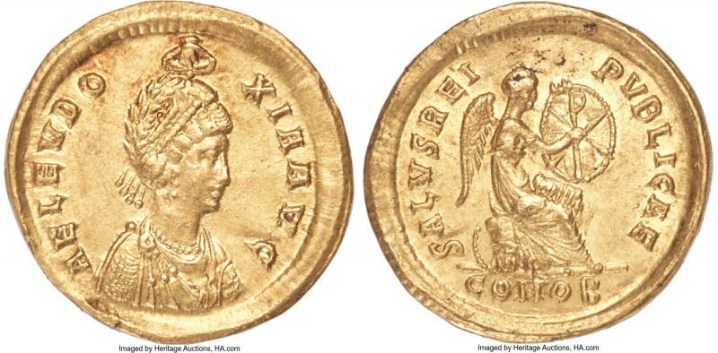 Aelia Eudoxia, Eastern Roman Empire (AD 400-404). AV solidus (20mm, 4.47 gm, 6h)...