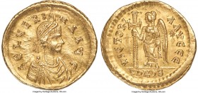 Aelia Verina, Eastern Roman Empire (AD 457-484). AV solidus (21mm, 4.48 gm, 5h). NGC Choice XF 5/5 - 3/5, wavy flan, edge marks. Constantinople, AD 46...