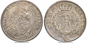 Prussia. Friedrich I Taler 1705-CS AU55 NGC, Berlin mint, KM51, Dav-2563. Struck under Friedrich (Frederick) I, who became the first "King in Prussia"...