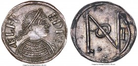 Kings of Wessex. Alfred the Great (871-899) Penny ND (c. 880) MS62 NGC, London mint, London Monogram type, S-1061, N-644 (R) cf. MEC VIII-1253-1258 (d...
