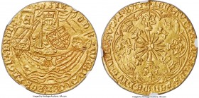 Edward IV (1st Reign, 1461-1470) gold Ryal (Rose Noble) ND (1469-1470) MS63 NGC, Tower mint, Long Cross Fitchee mm, Light Coinage, S-1951, N-1549, Sch...