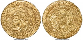 Elizabeth I (1558-1603) gold Sovereign of 30 Shillings ND (1584-1586) AU Details (Repaired) PCGS, Tower mint, Escallop mm, Sixth Issue, S-2529, N-2003...