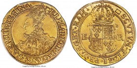 Elizabeth I (1558-1603) gold Pound ND (1594-1596) AU Details (Repaired) PCGS, Tower mint, Woolpack mm, Sixth issue, S-2534, N-2008, Schneider-799. 10....
