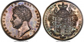 George IV Proof Crown 1826 PR62 PCGS, KM699 (Rare), S-3806, ESC-2336 (R), L&S-28. SEPTIMO edge. Mintage: 150. A popular Proof-only crown referred to b...