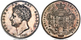 George IV Proof Crown 1826 PR62 PCGS, KM699 (Rare), S-3806, ESC-2336 (R), L&S-28. SEPTIMO edge. Mintage: 150. Dressed in a soft steel patina over refl...