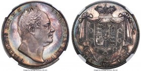 William IV Proof Crown 1831 PR64 NGC, KM715, S-3833, ESC-2462 (R2). Plain edge. W.W. on truncation. Sharply produced and with a lovely palette of past...