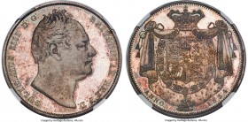 William IV Proof Crown 1834 PR66 Cameo NGC, KM715, S-3833, ESC-2465 (R5; prev. ESC-275). Plain edge. Coin alignment. A superb specimen and technically...