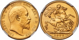 Edward VII gold Matte Proof Sovereign 1902 PR68 NGC, KM805, S-3969, W&R-408. By George W. De Saulles. What else can be said about the present coin tha...