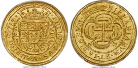 Philip V gold "Royal" 8 Escudos 1714 Mo-J MS66 PCGS, Mexico City mint, KM-R57.3 (Rare), Cal-91 (this coin), Onza-397 (same), Cay-9945, cf. Sedwick-M30...