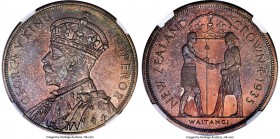 George V Proof "Waitangi" Crown 1935 PR66 NGC, KM6, Dav-433. Mintage: 468. Struck to commemorate the Treaty of Waitangi, the accord signed in 1840 bet...